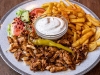 Kyllingkebab-tallerken